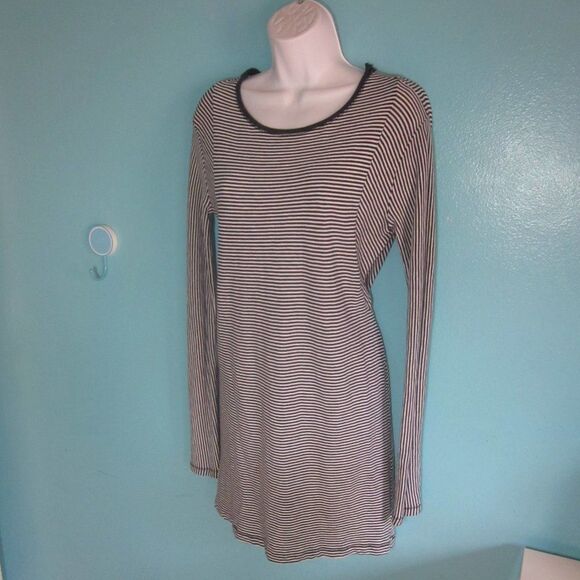 Rag & Bone Size XS Navy & White Striped Knit Pullover Long Sleeve Dress - Picture 7 of 13